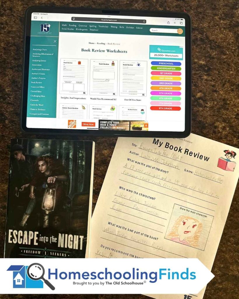 Free Printable Worksheets for Kids - Book Review Worksheets