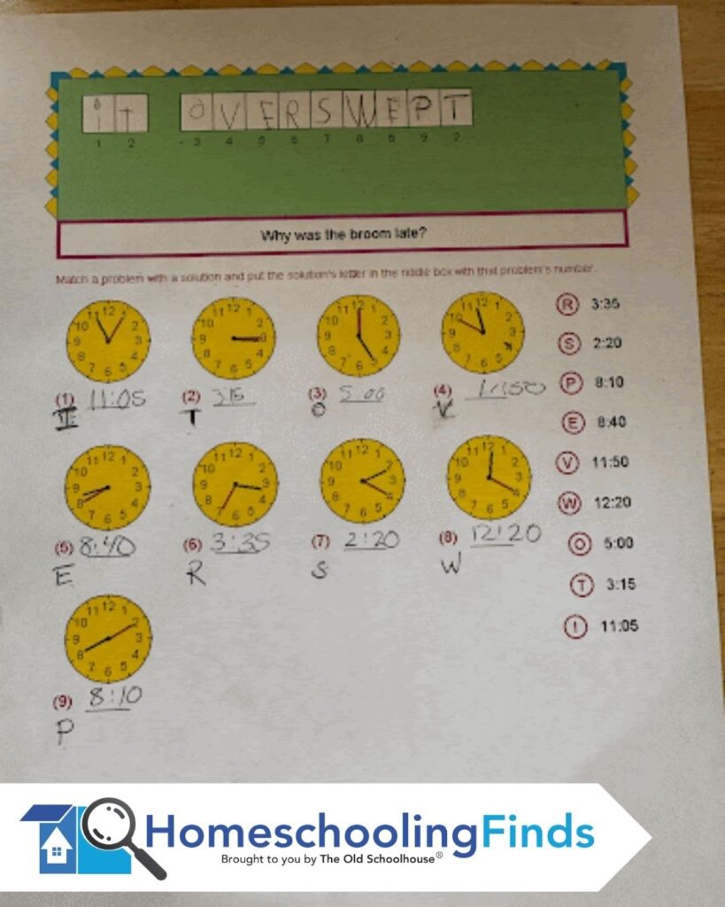 Math Galaxy worksheet