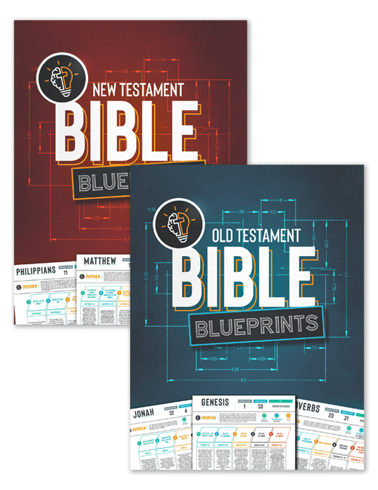 The cover image of the Old Testament and New Testament Bible blueprints