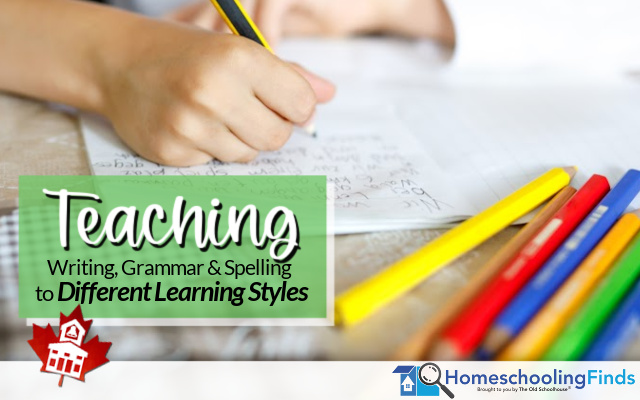 Teaching Writing, Grammar & Spelling for Different Learning Styles