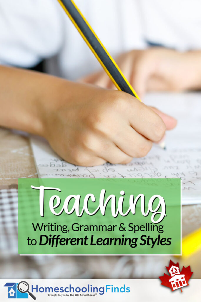 Teaching Writing, Grammar & Spelling for Different Learning Styles
