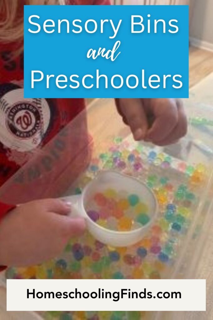 Sensory Bins and Preschoolers