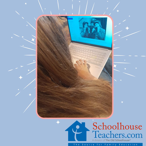 child working on SchoolhouseTeachers.com