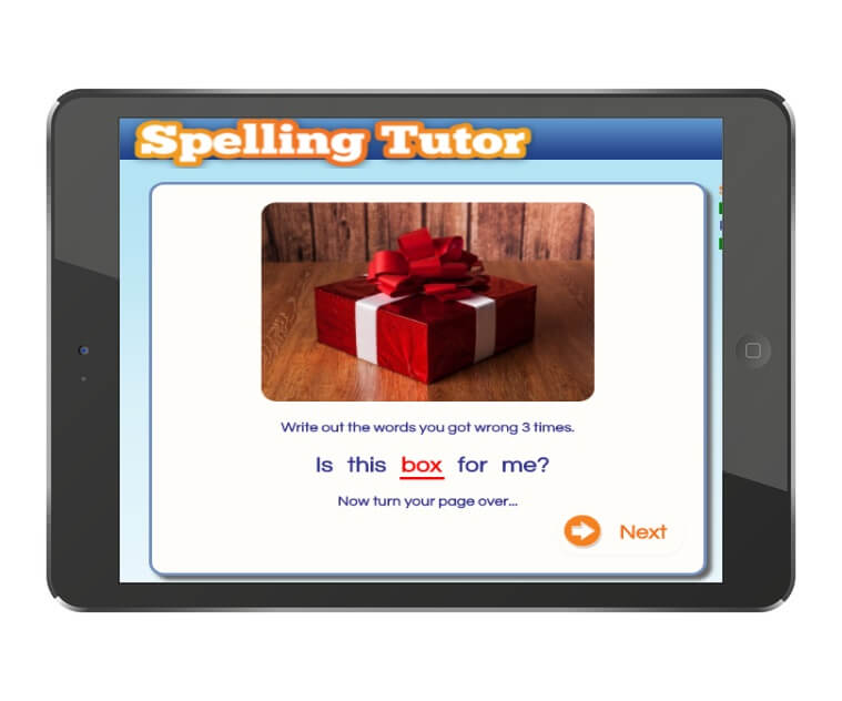 Spelling Tutor, Reading program for struggling readers